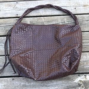 Dark Brown Weave Bag